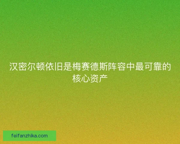 汉密尔顿依旧是梅赛德斯阵容中最可靠的核心资产 汉密尔顿依旧是梅赛德斯阵容中最可靠的核心资产